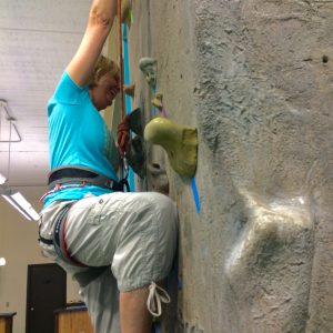 Ann really enjoys climbing